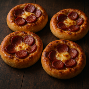 Mit Sucuk & Käse (Pizza Brötchen)