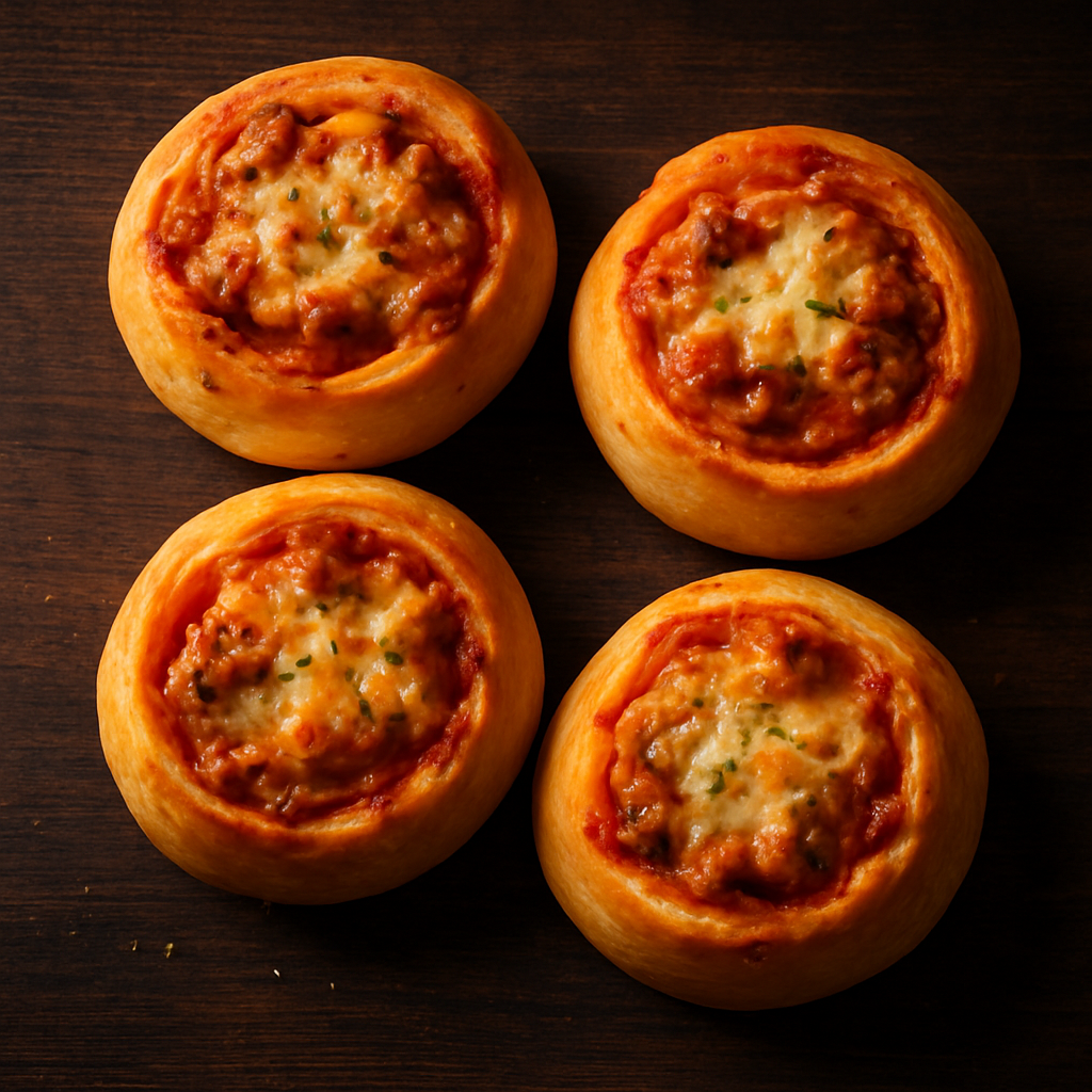Mit Thunfisch & Käse (Pizza Brötchen)