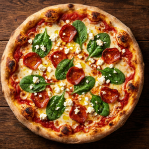 Spinat/Feta/Peperoni