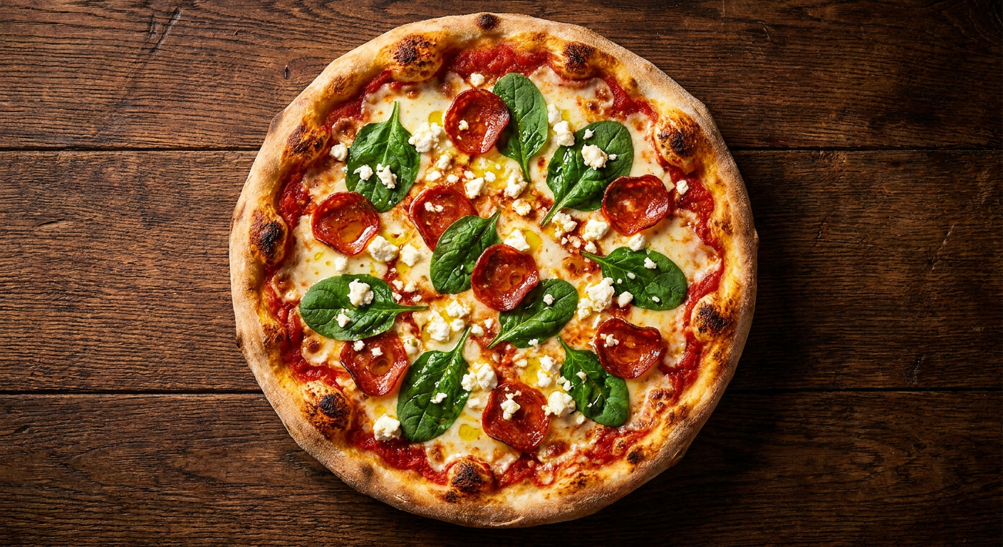 Spinat/Feta/Peperoni